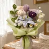 forest bunny tulip bouquet lifestyle scene