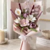lavender daisy lily gift bouquet lifestyle scene