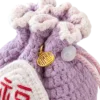 lilac fu blessing sachet pouch strap detail
