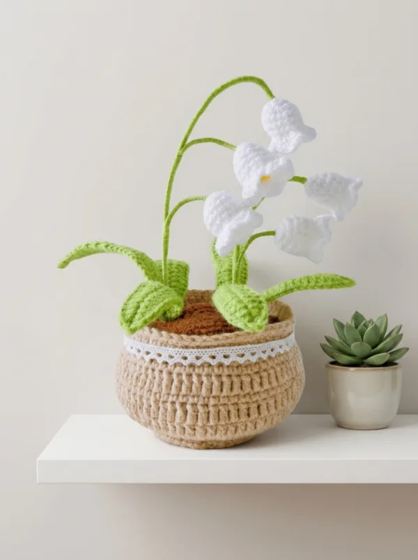 lily of the valley pot ornament styled view