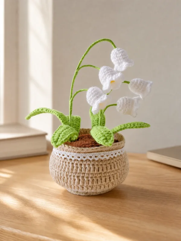 lily of the valley pot ornament top view