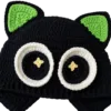 midnight cat ear hat close up detail
