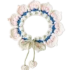 milk blue cherry pet scarf front view