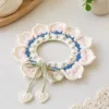 milk blue cherry pet scarf lifestyle scene
