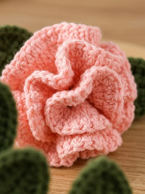 pink carnation white pot ornament close up detail