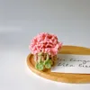 pink clover pet scarf strap detail