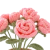 pink rose pot ornament main image