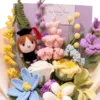 princess garden keepsake bouquet angled view