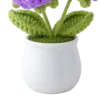 purple flower white pot ornament gift view