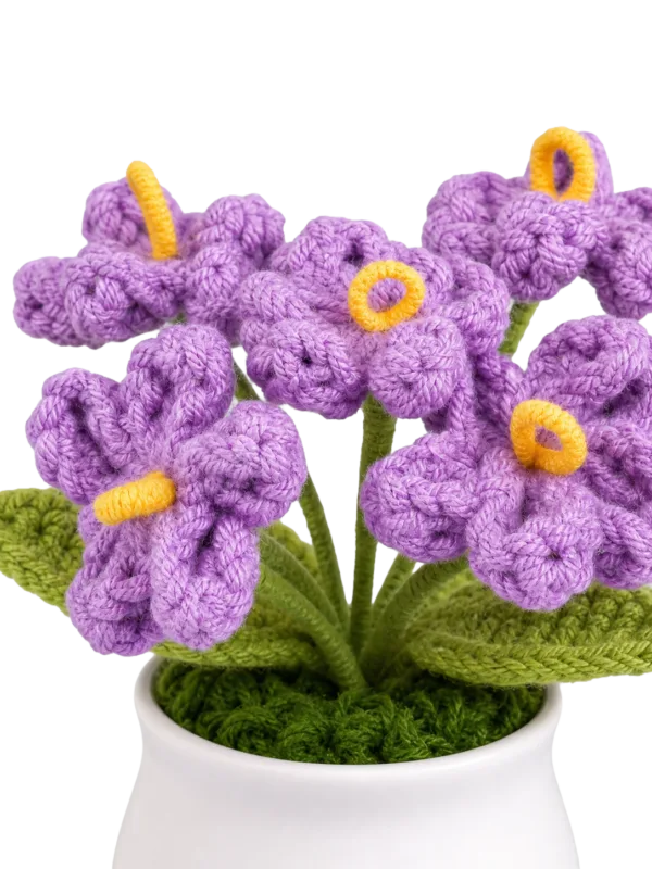 purple forget me not pot ornament gift view