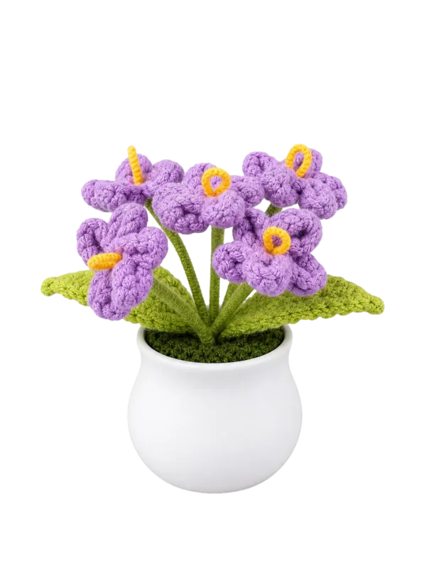 purple forget me not pot ornament main image