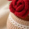 red rose pot ornament gift view