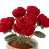 red rose pot ornament main image