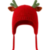rudolph antler earflap hat angled view