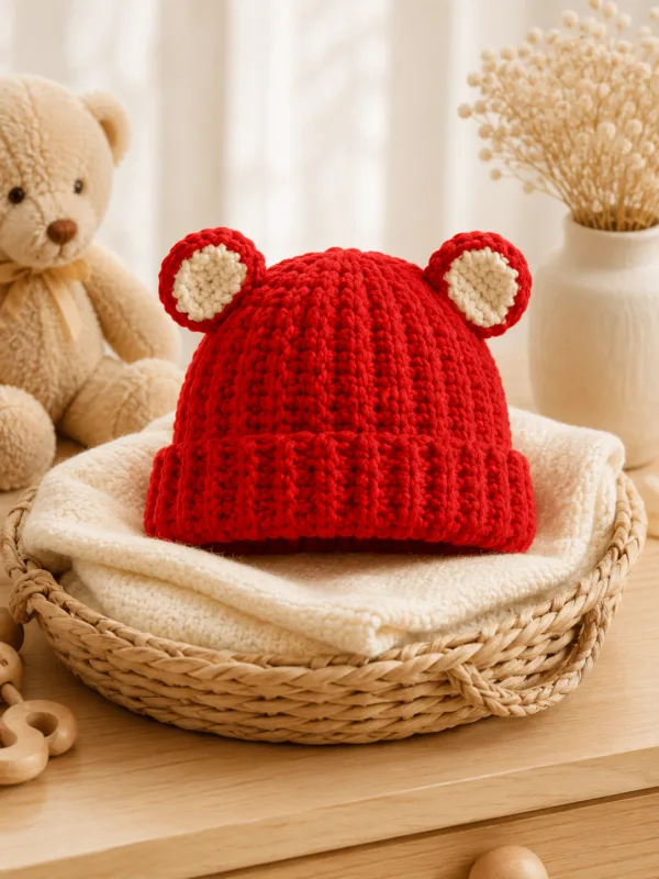scarlet bear ear beanie lifestyle scene