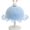 sky bunny ruffle sun hat front view
