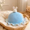 sky bunny ruffle sun hat lifestyle scene