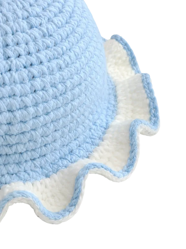 sky bunny ruffle sun hat side view