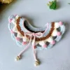 strawberry cream cake pet scarf back view