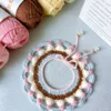 strawberry cream cake pet scarf top view