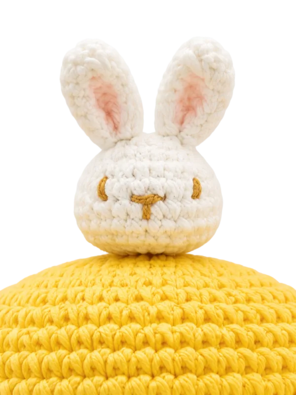 sunny bunny ruffle sun hat close up detail