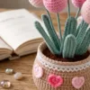 tulip pot ornament close detail