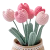 tulip pot ornament close up detail