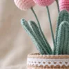 tulip pot ornament display view