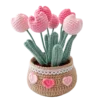tulip pot ornament texture view