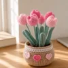 tulip pot ornament top view
