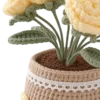 yellow rose pot ornament soft detail